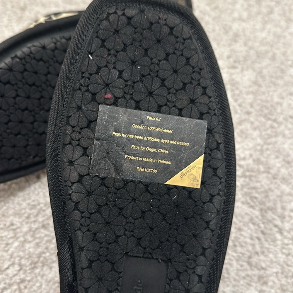 NWT Kate Spade Spade Flower Jacquard Dove Slippers - Picture 7 of 7